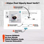 Kişiye Özel Fotoğraflı İsimli Kupa